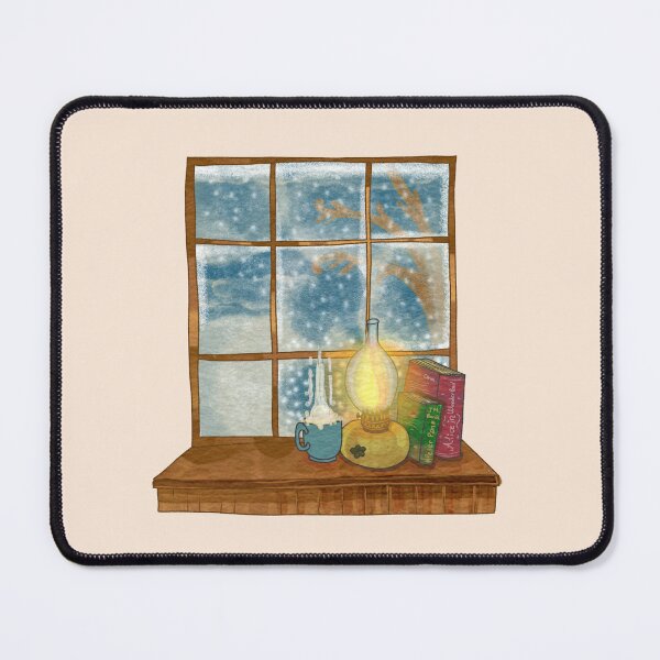 Item preview, winter coffee window (bookmas) designed and sold by BookishSpace1.