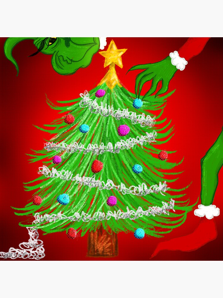 The Grinch Sticker for Sale by pofrstudios