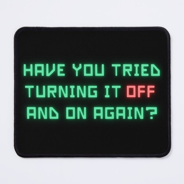 Item preview, Funny Tech Quote - Turn It Off & On designed and sold by ChicTrendz.