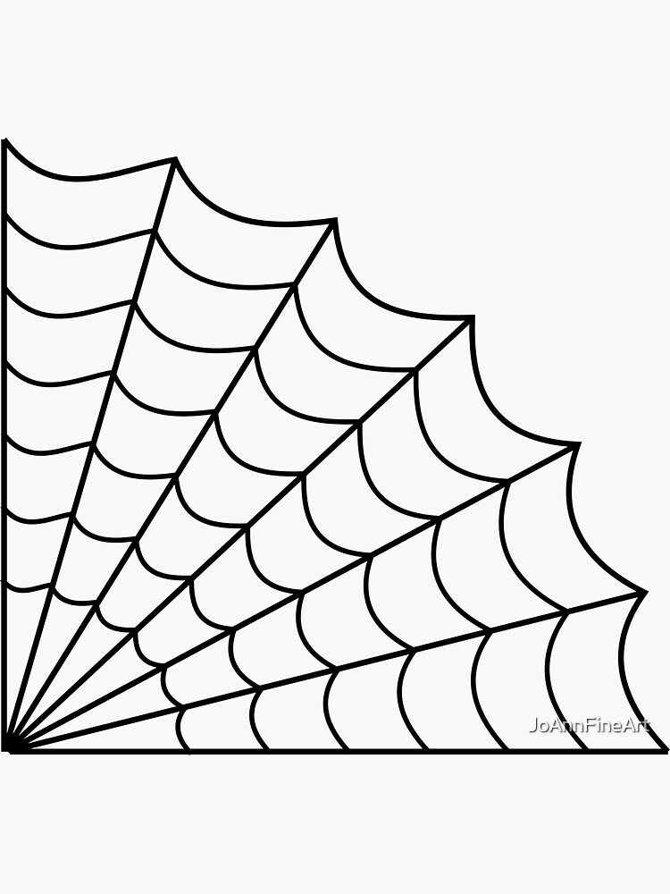 Corner Spider Web Decal Sticker 10 X 7 