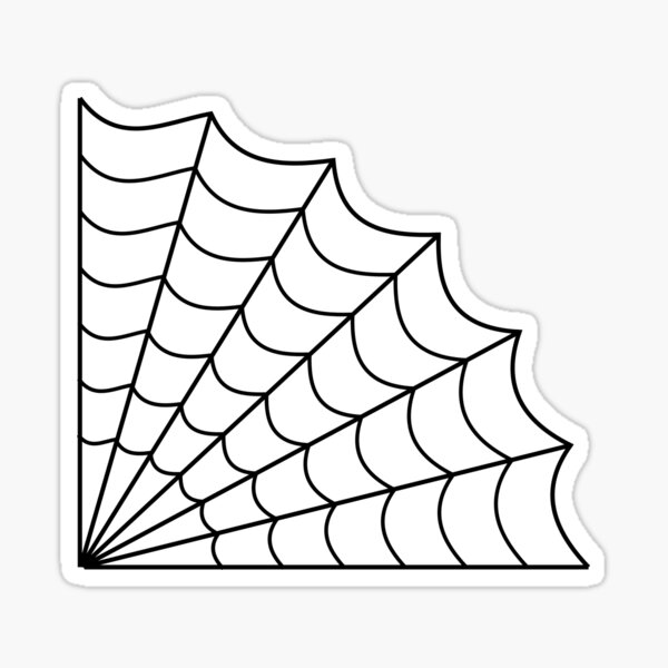 Halloween Spider Web (Black and White) Prints Adhesive Vinyl