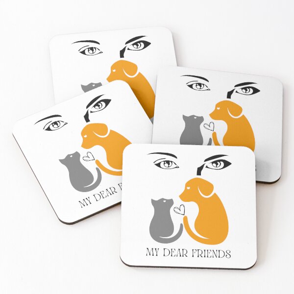 Item preview, My Dear Friends , Dog , Cat , Pet, Love , Friend, Sweatshirt, designed and sold by chipmuckdesignn.
