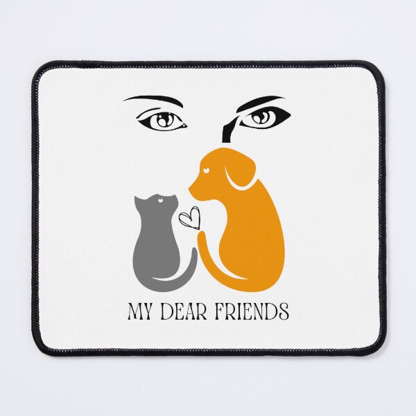 Item preview, My Dear Friends , Dog , Cat , Pet, Love , Friend, Sweatshirt, designed and sold by chipmuckdesignn.