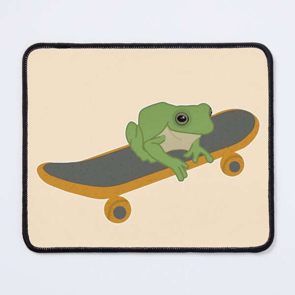 Item preview, Cute Frog on a skateboard designed and sold by Cute-Treasure.