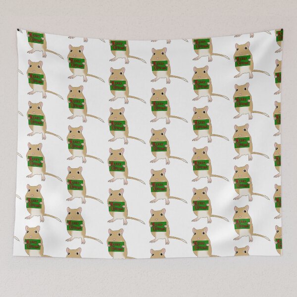 Item preview, Cute golden gerbil says merry Christmas  designed and sold by Becky-Marie.