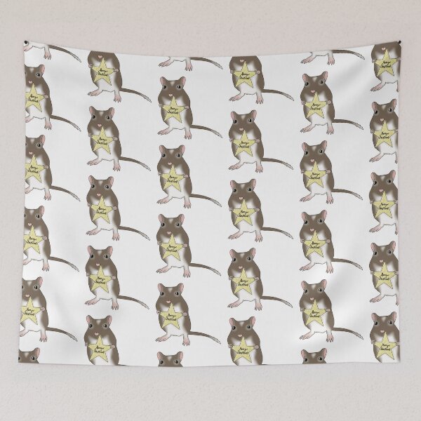 Item preview, Cute brown gerbil says merry Christmas  designed and sold by Becky-Marie.