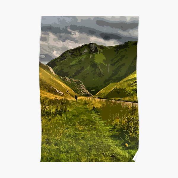 Winnats Pass, Castleton, Derbyshire Poster