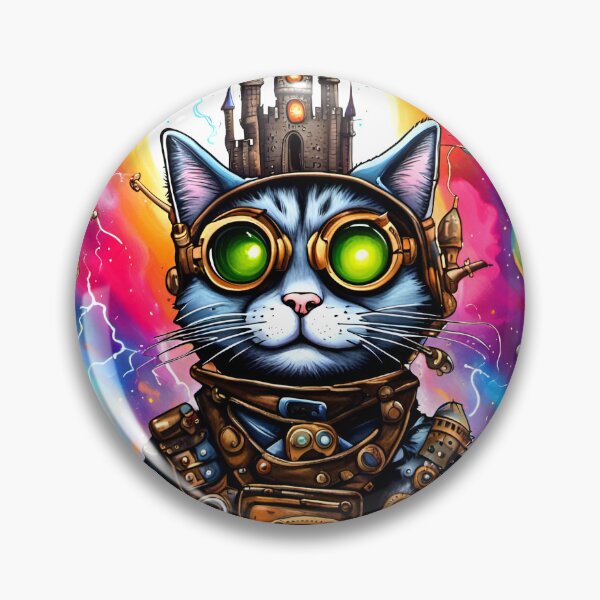 Item preview, Steampunk Space Cat I designed and sold by The Andromeda L-73.