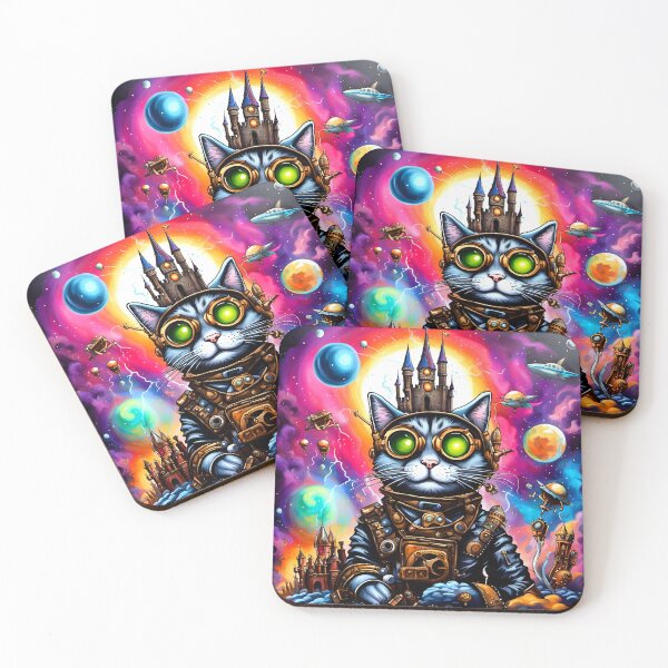 Item preview, Steampunk Space Cat I designed and sold by The Andromeda L-73.
