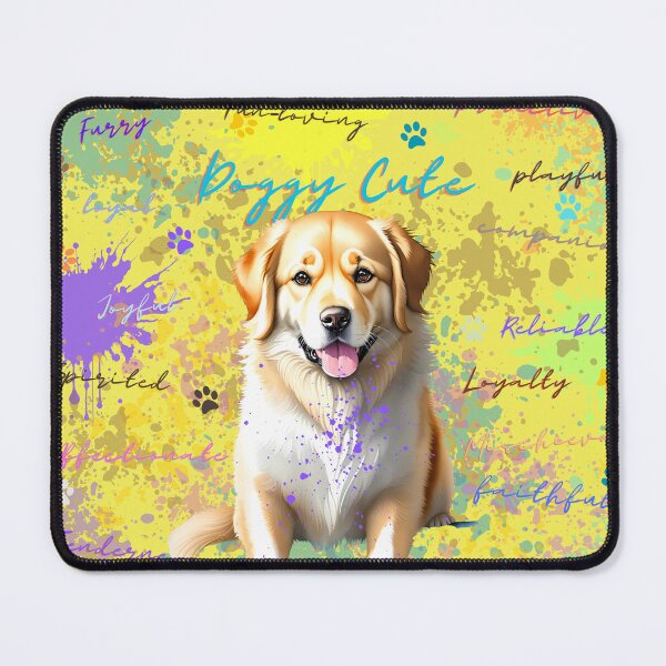 Item preview, Happy Pup-Art: Golden Retriever Multicolor designed and sold by Omarupattern51.