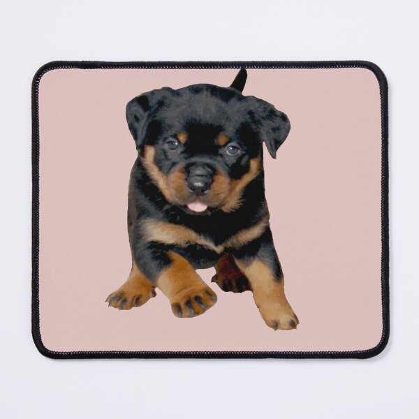 Item preview, Cute Rottweiler Puppy Running With Tongue Out designed and sold by taiche.