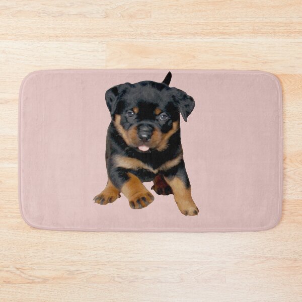 Item preview, Cute Rottweiler Puppy Running With Tongue Out designed and sold by taiche.