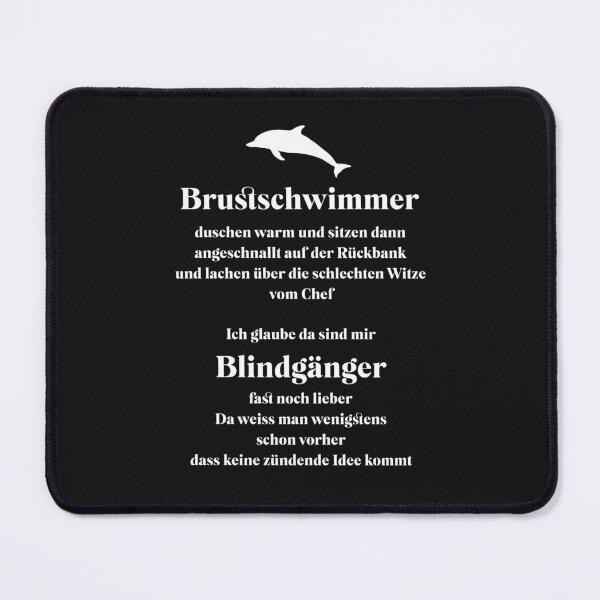 Item preview, Breaststrokers and unexploded bombs... Design with a funny saying in German designed and sold by Pflugart.