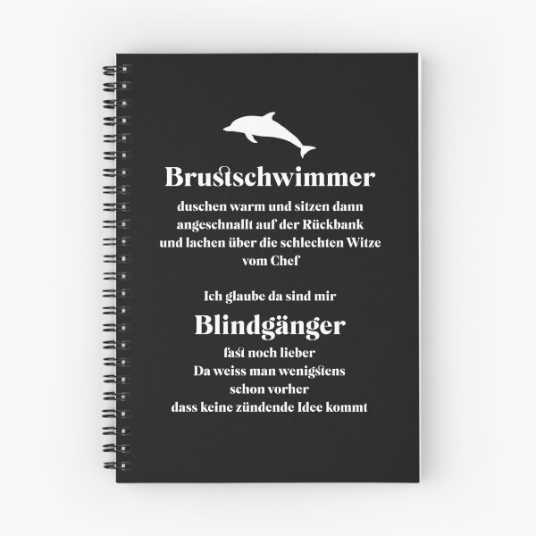 Item preview, Breaststrokers and unexploded bombs... Design with a funny saying in German designed and sold by Pflugart.