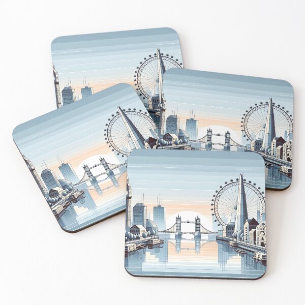 Item preview, Metropolitan Echoes - London Skyline Digital Art designed and sold by RyanBelandres.
