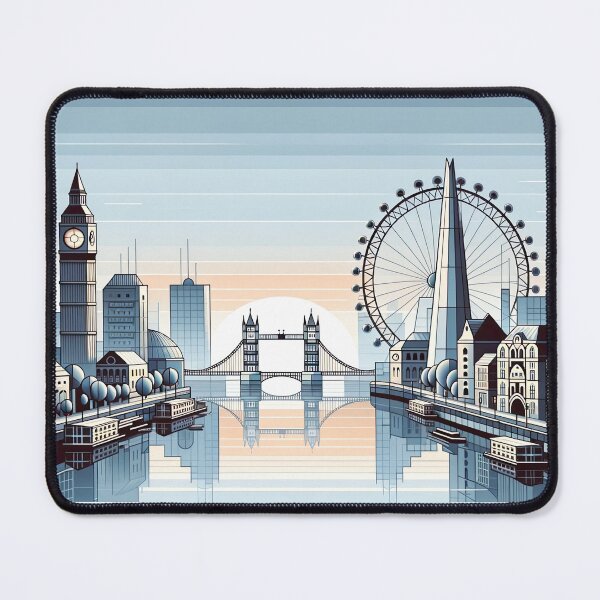Item preview, Metropolitan Echoes - London Skyline Digital Art designed and sold by RyanBelandres.
