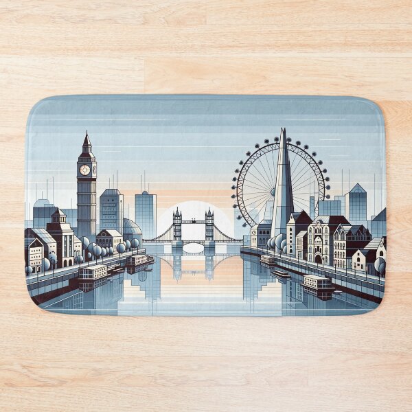 Item preview, Metropolitan Echoes - London Skyline Digital Art designed and sold by RyanBelandres.