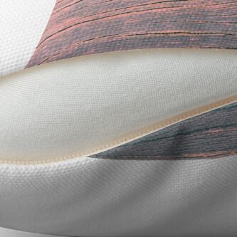 Alternate view of Rustic weathered wood pink and blue ombre shabby Throw Pillow