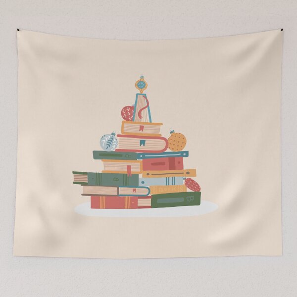 Item preview, Christmas Tree Made Up of Books (bookmas) (christmas book tree) designed and sold by BookishSpace1.