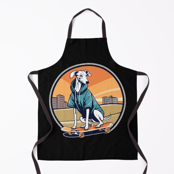 Item preview, Whippet on a Skateboard Wearing a Hoodie designed and sold by Ameiva-Apparel.