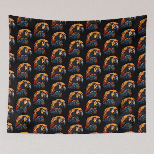 Item preview, colorful parrot designed and sold by TraceDessiner.