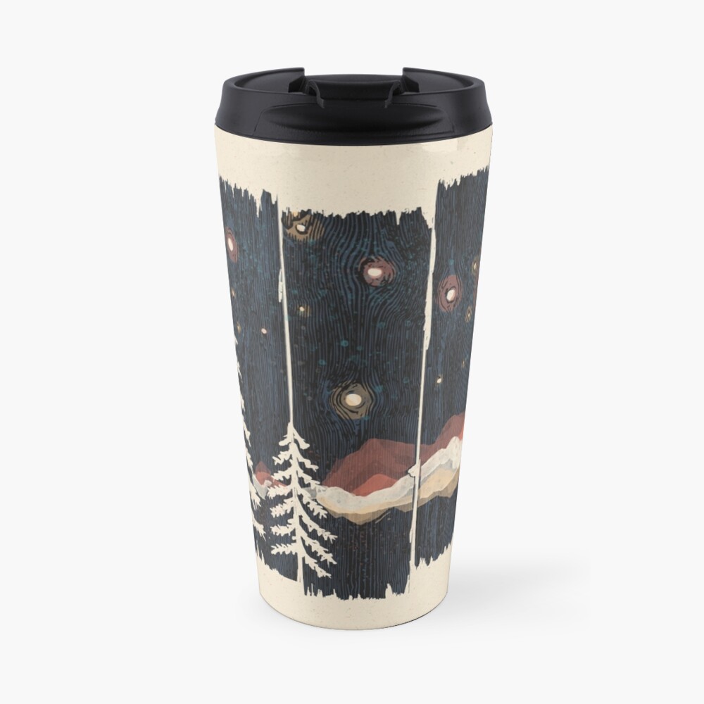 Starry Night in the Mountains... Travel Mug