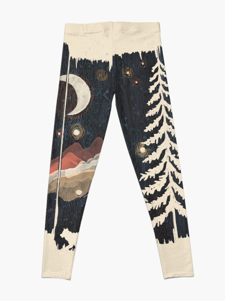 Alternate view of Starry Night in the Mountains... Leggings