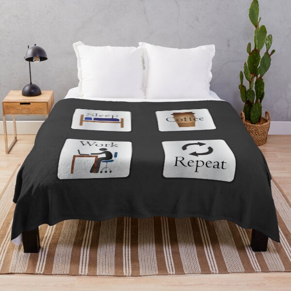 Item preview, Sleep Coffee Work Repeat designed and sold by Eliza434.