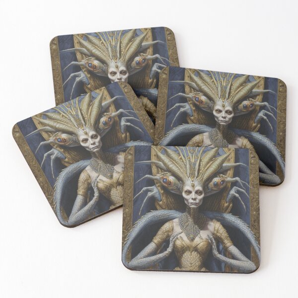Item preview, the queen monarch Reptilian Alien designed and sold by tileartwork.