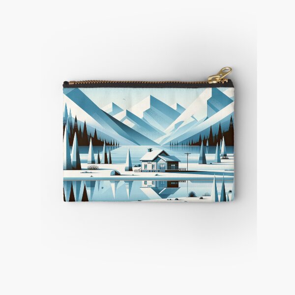 Item preview, Serene Alpine Retreat - Geometric Landscape Art designed and sold by RyanBelandres.