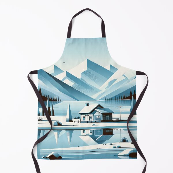 Item preview, Serene Alpine Retreat - Geometric Landscape Art designed and sold by RyanBelandres.