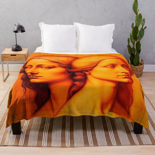 Item preview, Drawing Double Portrait Of Young Woman Inspired By Leonardo da Vinci designed and sold by LanaGustavsson.