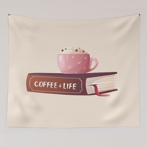 Item preview, Cup of Coffee on the Book designed and sold by BookishSpace1.