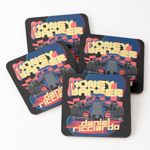 Item preview, Gráfico del tejón de miel Daniel Ricciardo Vintage F1 designed and sold by Revolocity Designs.