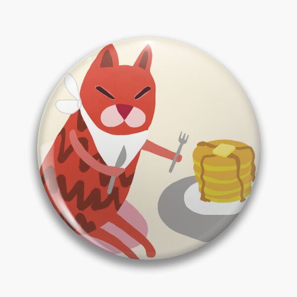 Item preview, Red Cat eating pancakes - Yummeow designed and sold by DCamille.