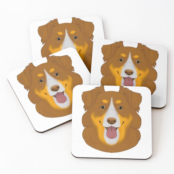 Item preview, Australian shepherd red tricolor  designed and sold by Cynthiaetal.