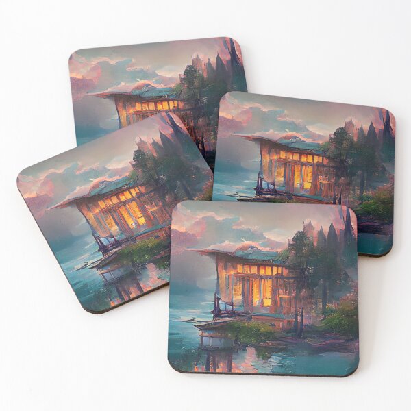 Item preview, Abstract Lake House designed and sold by AceOfTowers.