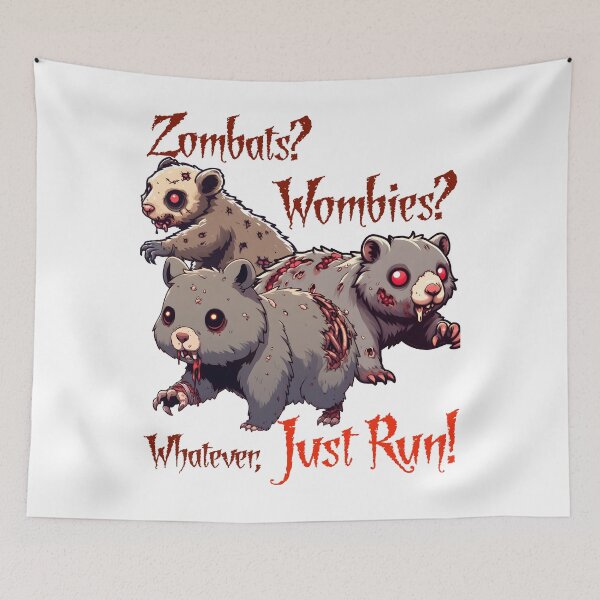 Item preview, Zombie Wombats Are Coming! designed and sold by Matthew Kinnersly.