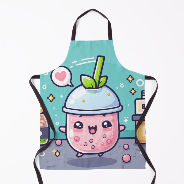 Item preview, kawaii strawberry bubble tea looking for boba designed and sold by SaraDatCool.