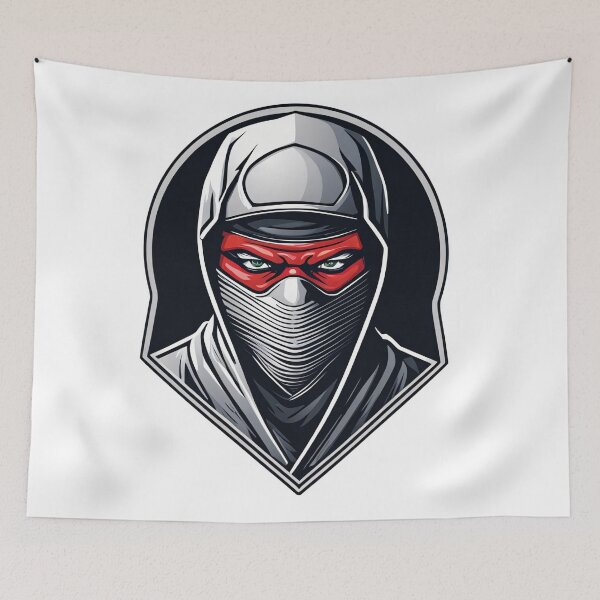 Item preview, Modern Ninja with Mask Red Ribbon designed and sold by Salimgor Hangaround Music.