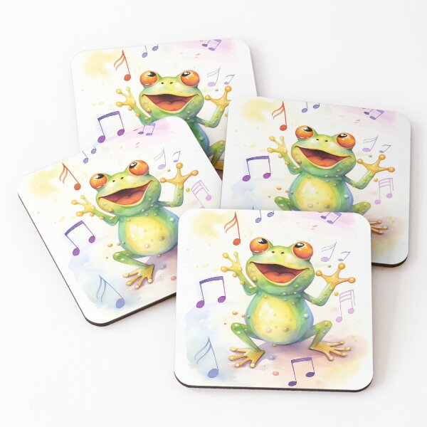 Item preview, Colourful frog designed and sold by cute-animals99.
