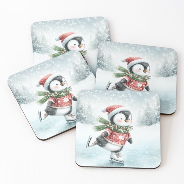 Item preview, Christmas Penguin ice skater designed and sold by TiloaiCreations.