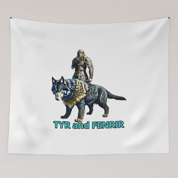 Item preview, Tyr and Fenrir designed and sold by Tucker Buddies.