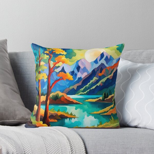 Item preview, Moon, mountains, lake designed and sold by George Hutton Hunter.