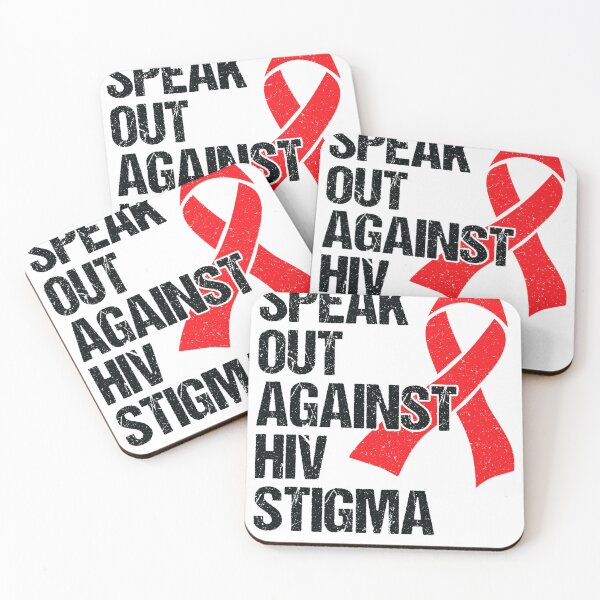 Item preview, AIDS HIV Awareness Speak Out Against HIV Stigma Red Ribbon  (1) designed and sold by EagmianPheolea.