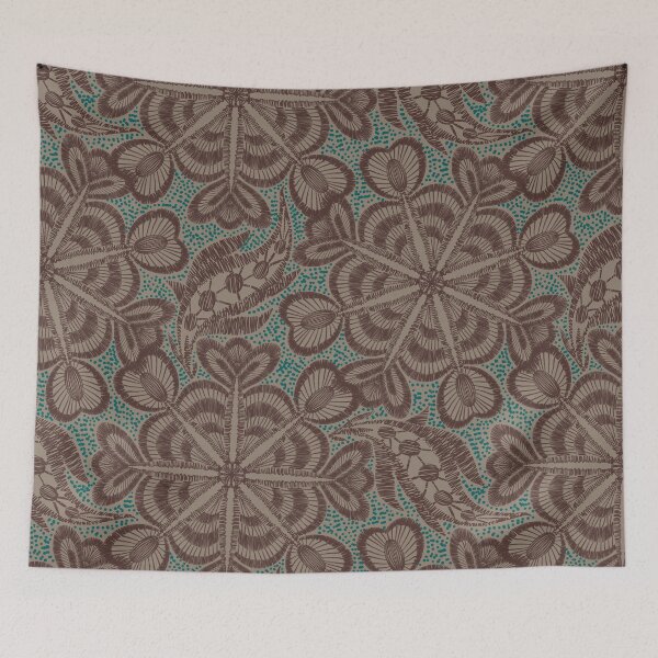 Item preview, vintage lace pattern in patina colors designed and sold by rysunki-malunki.