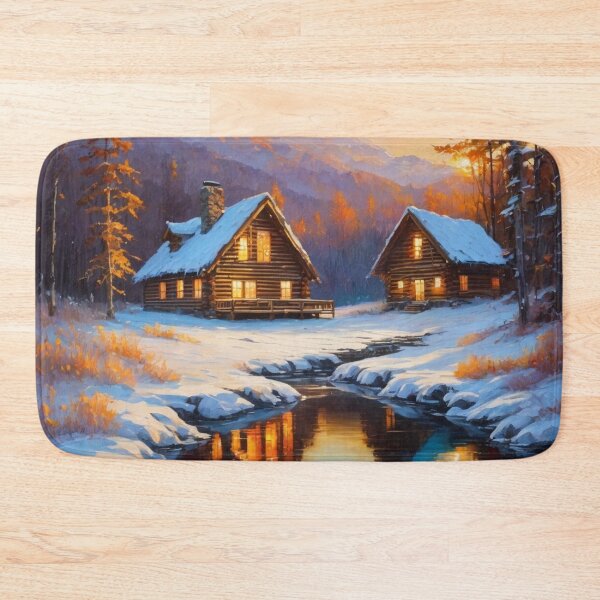 Item preview, Cabins in the Winter designed and sold by shutterrudder.