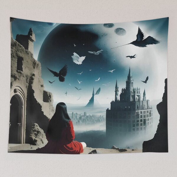 Item preview, The Mysterious Visionary Planet: A Surreal Landscape designed and sold by artmanikin.