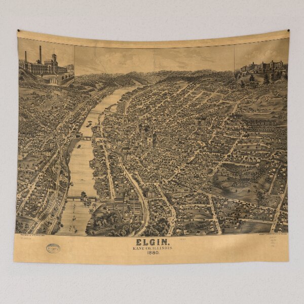 Item preview, Elgin, Illinois (1880) designed and sold by allhistory.