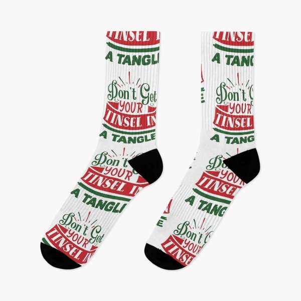 Item preview, Don't Get Your Tinsel in a Tangle: Whimsical Holiday Print Design designed and sold by C-CheleSells.